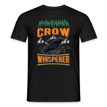 Crows Whisperer Raven Raven Crow Breeder - Men's T-Shirt - black - Front - AI Model Male 178 light (178cm)