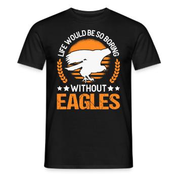 Golden Eagle Eagle Breeding Falconer Eagle - Men's T-Shirt - black - Front - AI Model Male 178 light (178cm)