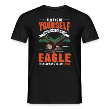 Golden Eagle Falconer Eagle Breeding Eagle - Men's T-Shirt - black - Front - AI Model Male 178 light (178cm)