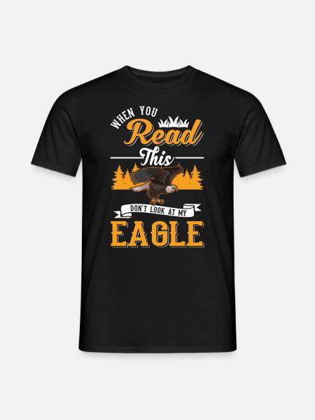 Golden Eagle Gift Eagle Breeding Falconer Eagle - Men's T-Shirt - black