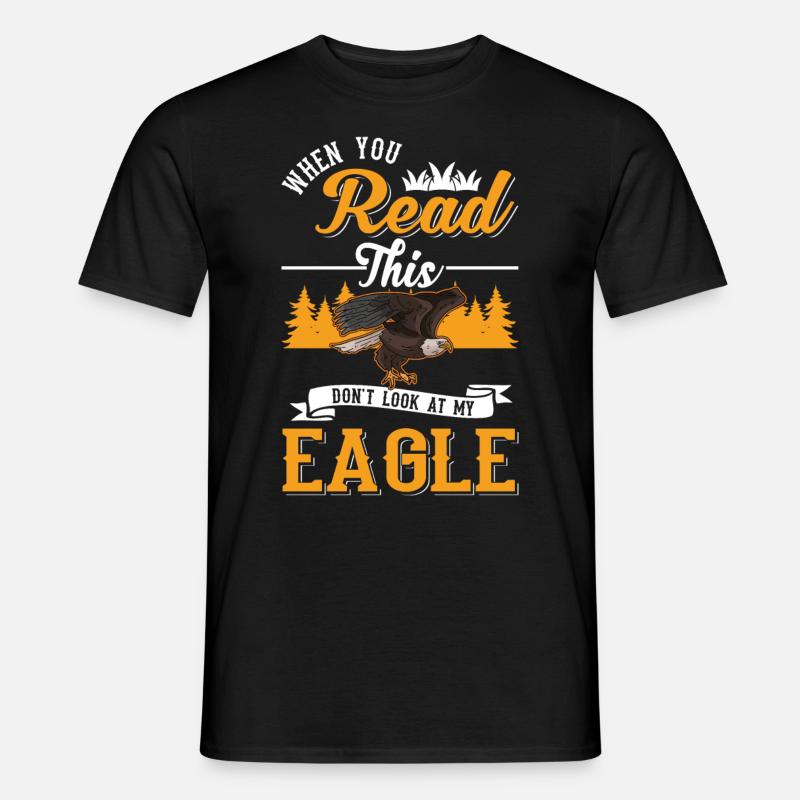 Golden Eagle Gift Eagle Breeding Falconer Eagle - Men’s T-shirt - black