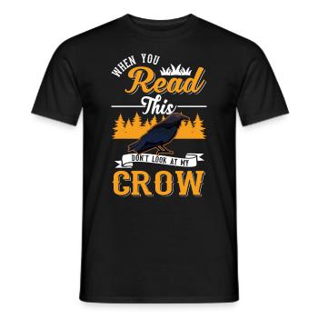 Crow Raven Raven Crow Keeping Crow Breeder - Men's T-Shirt - black - Front - AI Model Male 178 light (178cm)