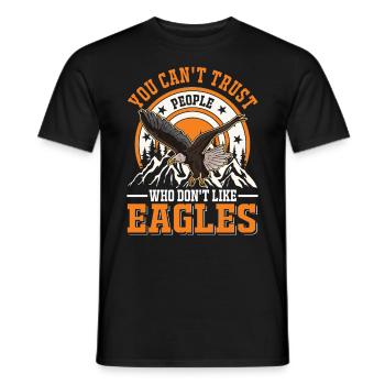 Golden Eagle Gift Eagle Breeding Falconer Eagle - Men's T-Shirt - black - Front - AI Model Male 178 light (178cm)