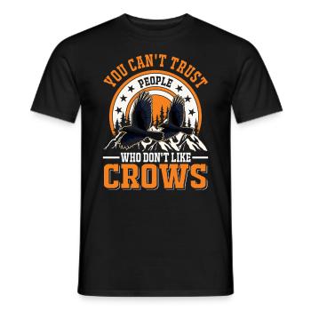 Crow Raven Raven Crow Keeping Crow Breeder - Men's T-Shirt - black - Front - AI Model Male 178 light (178cm)