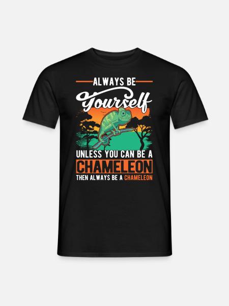 Chameleon Gift Chameleon - Men's T-Shirt - black
