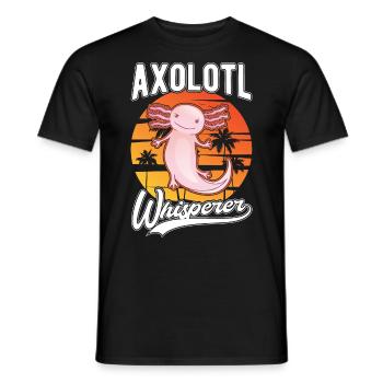 Axolotl Flüsterer Axolotl Whisperer - T-shirt homme - noir - Devant - AI Model Male 178 light (178cm)