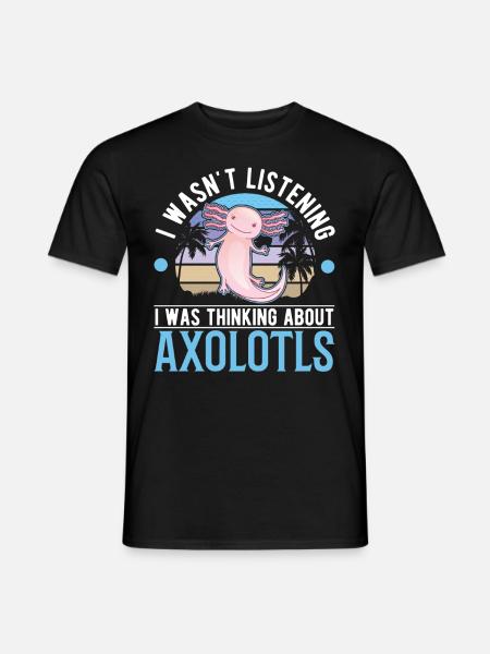 Axolotl Cadeau Queue Lurch - T-shirt homme - noir
