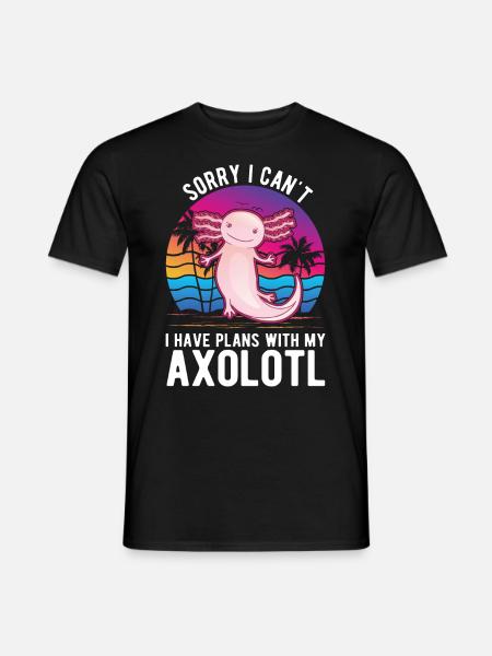 Axolotl Cadeau Queue Lurch - T-shirt homme - noir