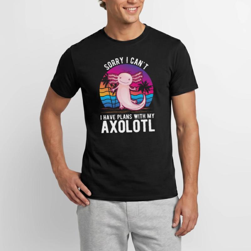 Axolotl Cadeau Queue Lurch T-shirt homme