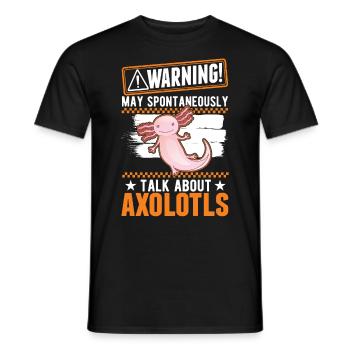 Axolotl Cadeau Queue Lurch - T-shirt homme - noir - Devant - AI Model Male 178 light (178cm)