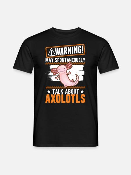Axolotl Cadeau Queue Lurch - T-shirt homme - noir