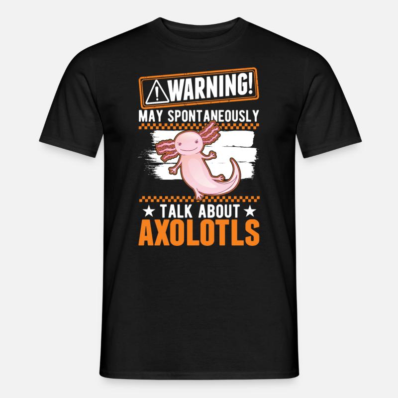 Axolotl Cadeau Queue Lurch - T-shirt homme - noir