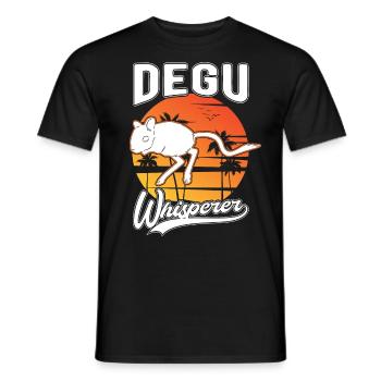 Degu Flüsterer Degu Whisperer - Männer T-Shirt - Schwarz - Vorne - AI Model Male 178 light (178cm)