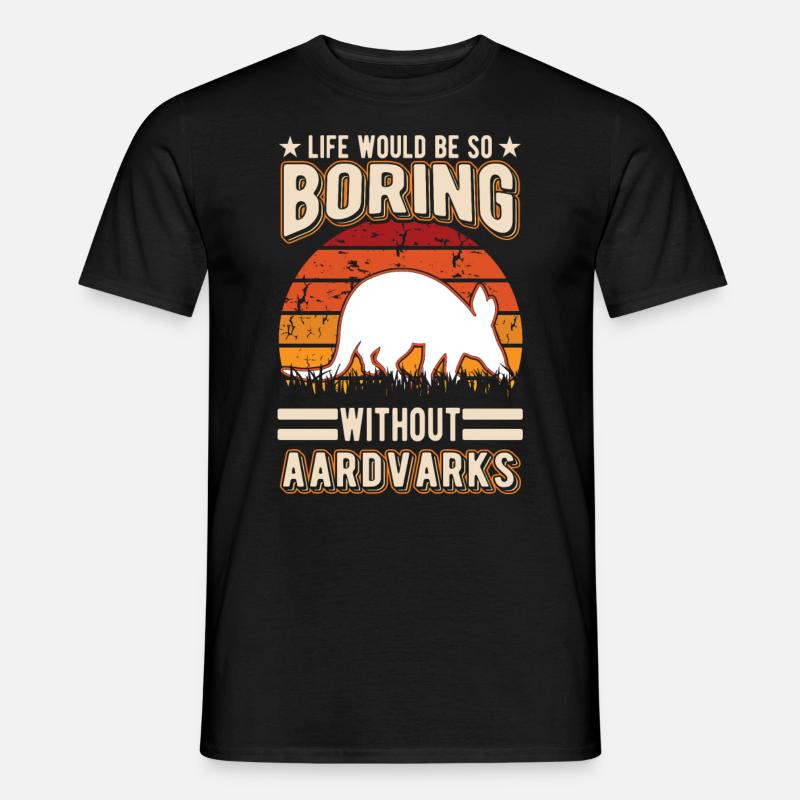Erdferkel Geschenk Aardvark - T-shirt homme - noir