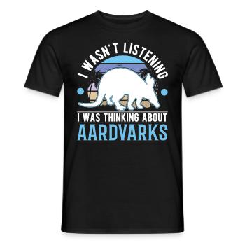 Erdferkel Geschenk Aardvark - Männer T-Shirt - Schwarz - Vorne - AI Model Male 178 light (178cm)