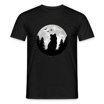 Quokka Moon Kangourou à queue courte - T-shirt homme - noir - Devant - AI Model Male 178 light (178cm)