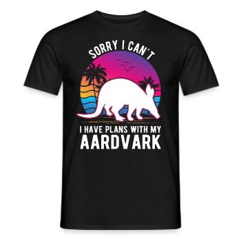 Erdferkel Geschenk Aardvark - T-shirt homme - noir - Devant - AI Model Male 178 light (178cm)