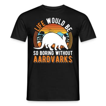 Erdferkel Geschenk Aardvark - T-shirt homme - noir - Devant - AI Model Male 178 light (178cm)