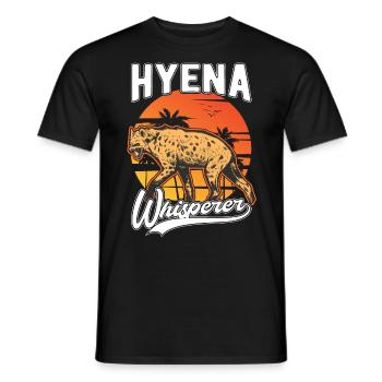 Hyänen Flüsterer Erdwolf Hyena - Männer T-Shirt - Schwarz - Vorne - AI Model Male 178 light (178cm)