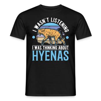Hyène Cadeau Terre Loup Hyène - T-shirt homme - noir - Devant - AI Model Male 178 light (178cm)