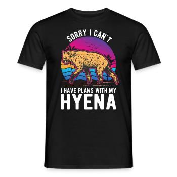 Hyäne Geschenk Erdwolf Hyena - Männer T-Shirt - Schwarz - Vorne - AI Model Male 178 light (178cm)