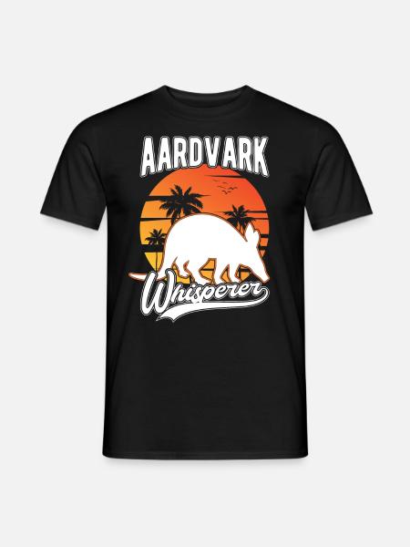 Erdferkel Flüsterer Aardvark Whisperer - Männer T-Shirt - Schwarz