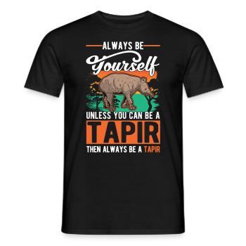 Soyez toujours vous-même Sauf si vous pouvez être un Tapir - T-shirt homme - noir - Devant - AI Model Male 178 light (178cm)