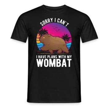 Australischer Wombat - Männer T-Shirt - Schwarz - Vorne - AI Model Male 178 light (178cm)