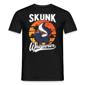Skunk Whisperer Stinktier - T-shirt homme - noir - Devant - AI Model Male 178 light (178cm)