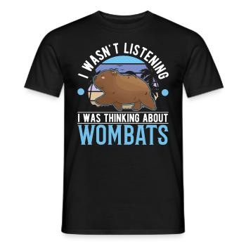 Australischer Wombat - Männer T-Shirt - Schwarz - Vorne - AI Model Male 178 light (178cm)