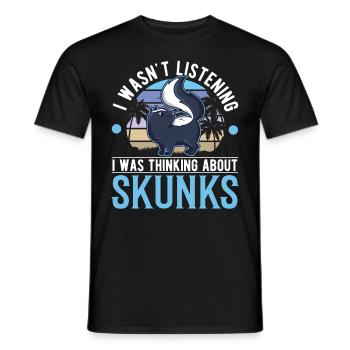 Stinktier Geschenk Skunk - Männer T-Shirt - Schwarz - Vorne - AI Model Male 178 light (178cm)