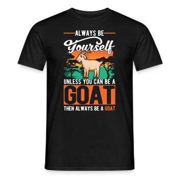 Chèvre Cadeau Chèvre Gardien Chèvre - T-shirt homme - noir - Devant - AI Model Male 178 light (178cm)