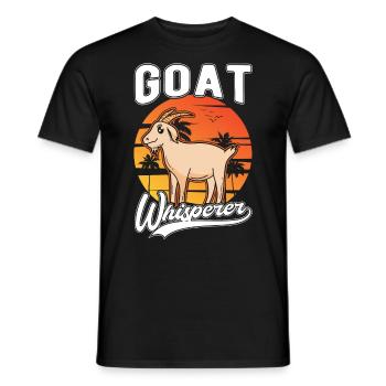 Goat Whisperer Goat Host Goat - Men's T-Shirt - black - Front - AI Model Male 178 light (178cm)