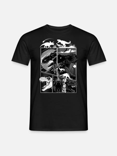 Rex Dinosaur Comic - Men's T-Shirt - black