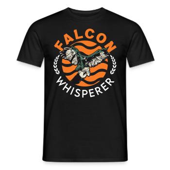 Falcon Whisperer Fauconner Fauconnererie - T-shirt homme - noir - Devant - AI Model Male 178 light (178cm)