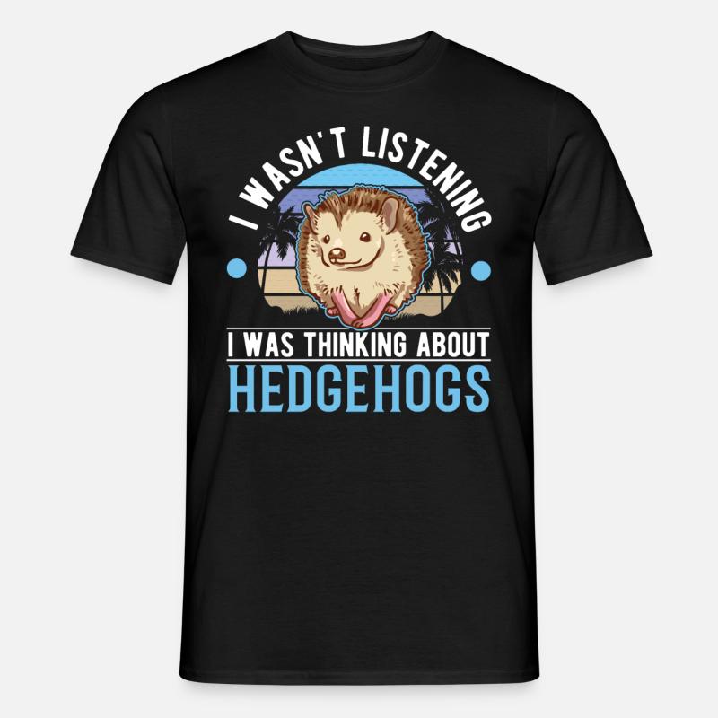 Igel Liehbaber Stacheligel - Männer T-Shirt - Schwarz