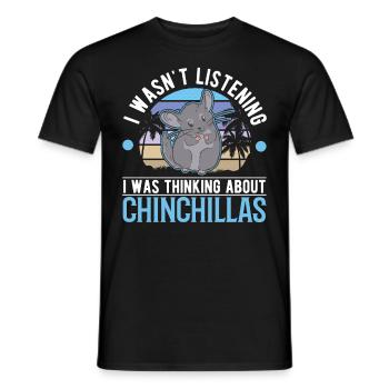 Chinchilla Liebhaber - Männer T-Shirt - Schwarz - Vorne - AI Model Male 178 light (178cm)