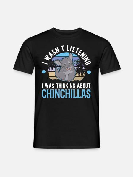 Chinchilla Liebhaber - Männer T-Shirt - Schwarz