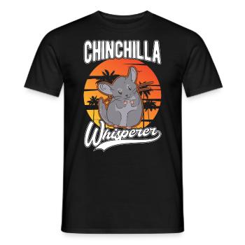 Chinchilla Flüsterer Chinchilla Whisperer - Männer T-Shirt - Schwarz - Vorne - AI Model Male 178 light (178cm)