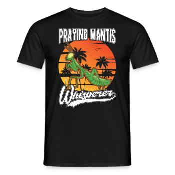 Mante religieuse Whisperer Mante de Manti - T-shirt homme - noir - Devant - AI Model Male 178 light (178cm)