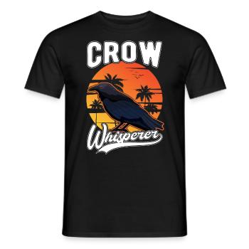 Crows Whisperer Raven Raven Crow Breeder - Men's T-Shirt - black - Front - AI Model Male 178 light (178cm)