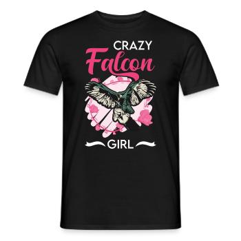 Crazy Falcon Girl Falken Mädchen - T-shirt homme - noir - Devant - AI Model Male 178 light (178cm)