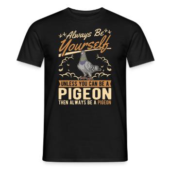 Pigeon Cadeau Pigeon Colombier Plus Chic Pigeon Voyageur - T-shirt homme - noir - Devant - AI Model Male 178 light (178cm)