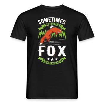Fuchs Geschenk Rotfuchs - Männer T-Shirt - Schwarz - Vorne - AI Model Male 178 light (178cm)