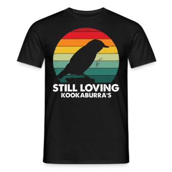 Kookaburra Design and Laughing Bird - Men's T-Shirt - black - Front - AI Model Male 178 light (178cm)
