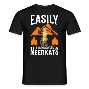 Suricate Cadeau Suricate Suricate - T-shirt homme - noir - Devant - AI Model Male 178 light (178cm)