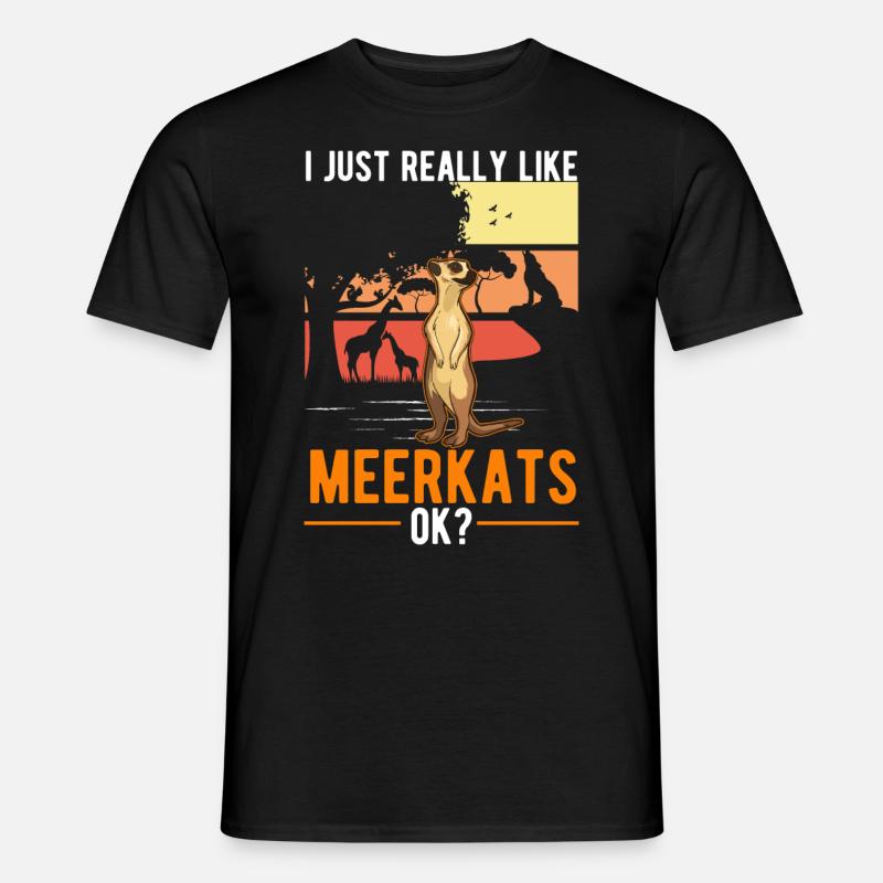 Suricate Cadeau Suricate Suricate - T-shirt homme - noir