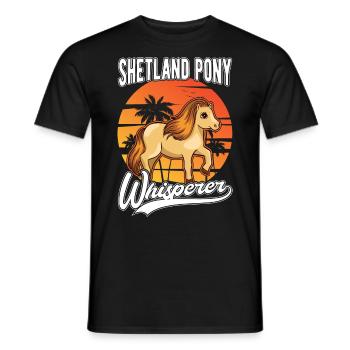 Shetland Pony Flüsterer Shetland Pony Whisperer - T-shirt homme - noir - Devant - AI Model Male 178 light (178cm)