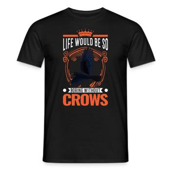Crow Raven Crow Crow Husbandry Crow Breeder - Men's T-Shirt - black - Front - AI Model Male 178 light (178cm)
