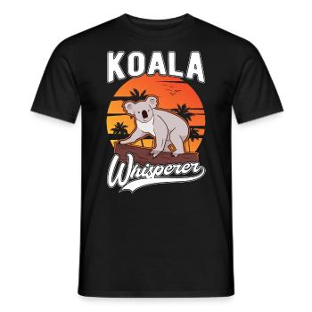 Koala Whisperer Koala Flüsterer Koalabär - Männer T-Shirt - Schwarz - Vorne - AI Model Male 178 light (178cm)